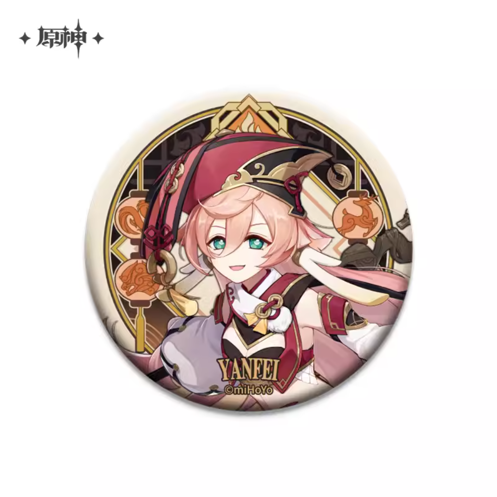 Liyue Theme Character Badge Official Genshin Merch