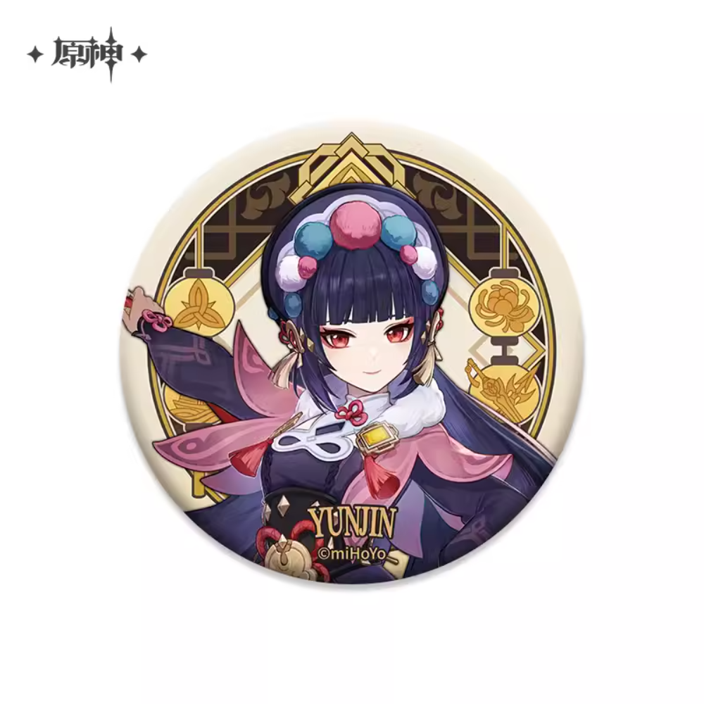 Liyue Theme Character Badge Official Genshin Merch